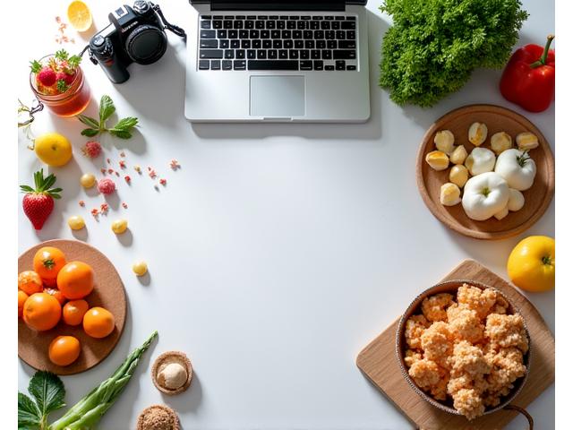 Food blogger creating recipe content and storytelling